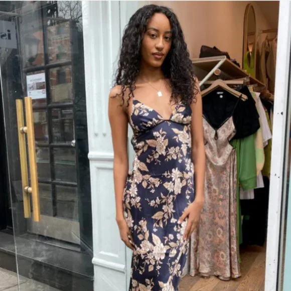 chinese dress ladies BEC + BRIDGE Sunset Floral Wrap Maxi Dress